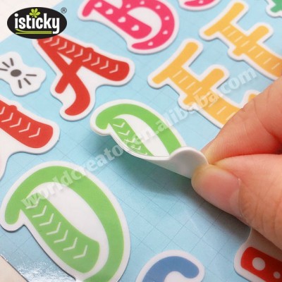 Custom Waterproof Adhesive Sticker Alphabet Stickers