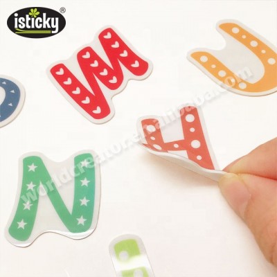 TPR Reusable Alphabet Stickers Gel Sticker